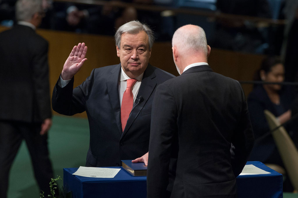 Guterres swearing in