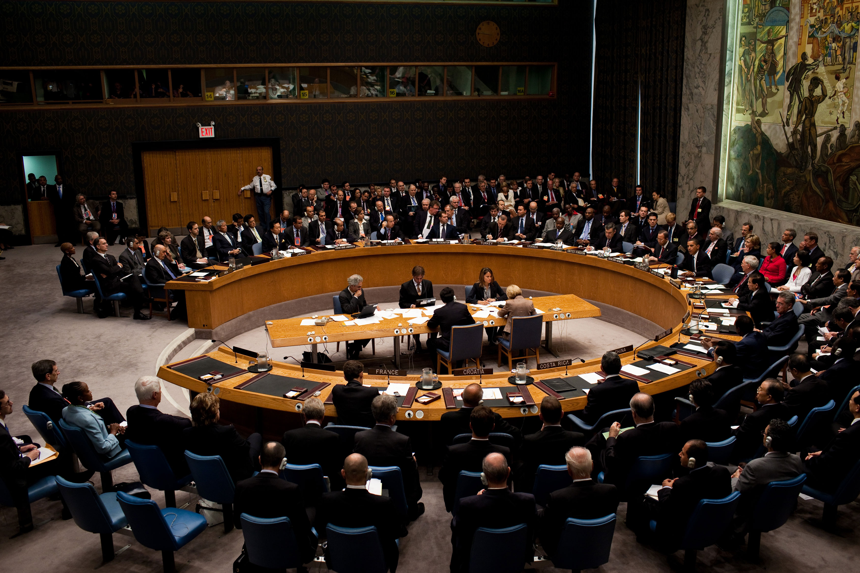 U.S. President Barack Obama chairs the United Nations Security Council.