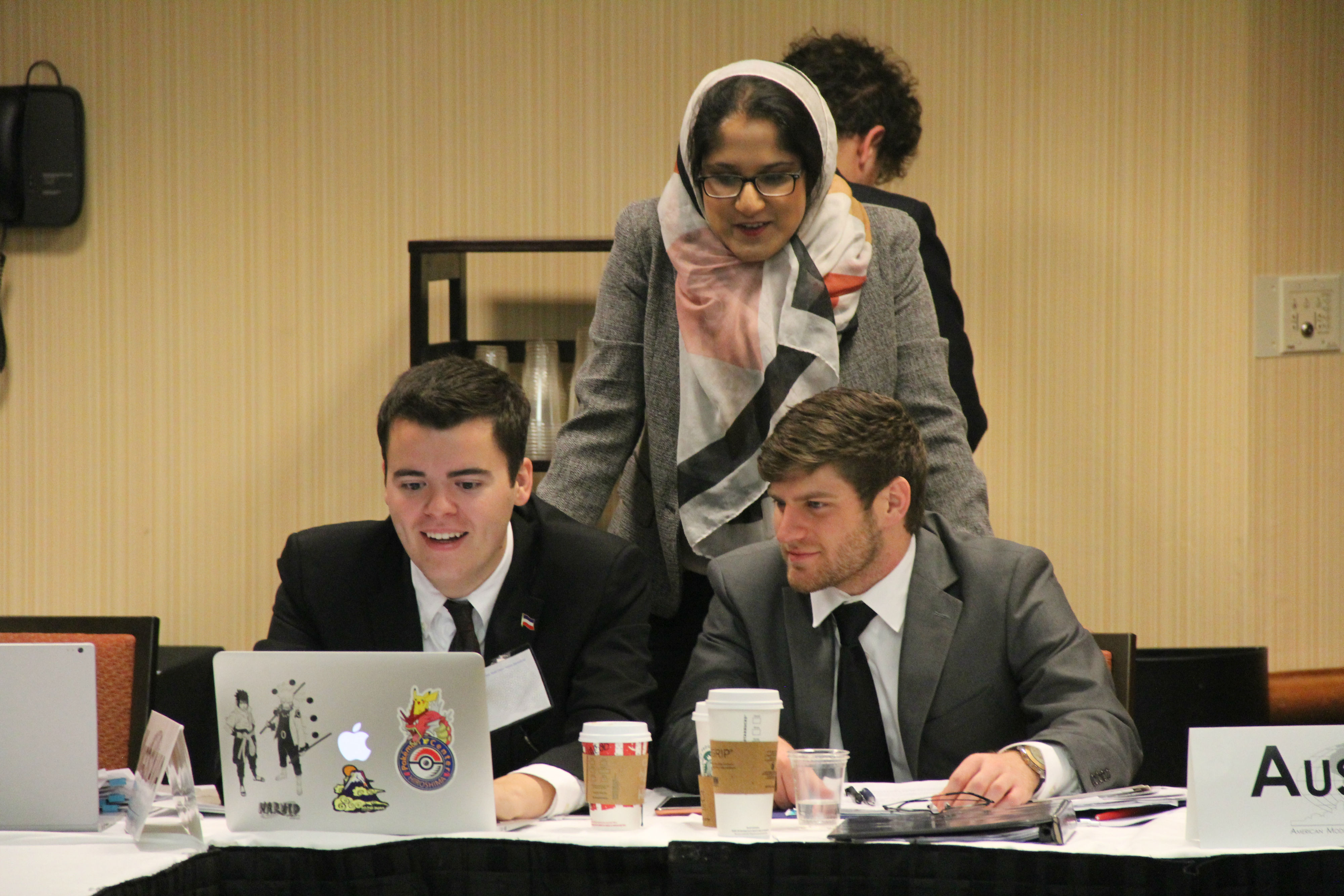 Students participate in Security Council Simulations (AMUN)